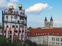 M9020063 1  Hunderwasserhaus September 2023 : Magdeburg, September 2023