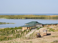 am Aidarkul See - unsere Logde  Usbekistan 2018