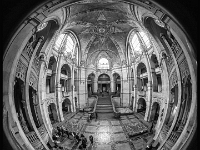 Spaziergang in  Hannover am  8.01.2023  neues Rathaus Innenansicht