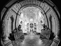 Spaziergang in  Hannover am  8.01.2023  neues Rathaus Innenansicht