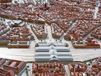 Spaziergang in  Hannover am  8.01.2023  neues Rathaus Stadtmodell