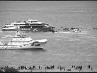 Helgoland im Juli 2022  Ausbooten auf Helgoland (wird eigentlich nicht mehr  praktiziert) : Helgoland, 2022, Nordsee