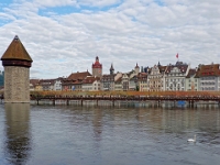 Luzren  Schweiz mit der Bahn im August 2021