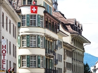 Interlaken  Schweiz mit der Bahn im August 2021