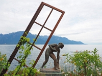 Montreux und Genfer See  Schweiz mit der Bahn im August 2021 : Bahn, Schweiz, 2021