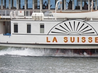 Schifffahrt über den Genfer See  Schweiz mit der Bahn im August 2021 : Bahn, Schweiz, 2021