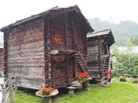Zermatt - altes Dorf  Schweiz mit der Bahn im August 2021 : Bahn, Schweiz, 2021