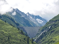 Mit dem Glacier-Express nach St. Moritz  Schweiz mit der Bahn im August 2021 : Bahn, Schweiz, 2021