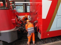 Mit dem Glacier-Express nach St. Moritz  Schweiz mit der Bahn im August 2021 : Bahn, Schweiz, 2021