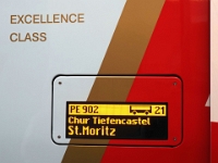 Mit dem Glacier-Express nach St. Moritz  Schweiz mit der Bahn im August 2021 : Bahn, Schweiz, 2021