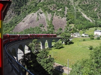 Mit der Berninabahn nach Tirano  Schweiz mit der Bahn im August 2021 : Bahn, Schweiz, 2021