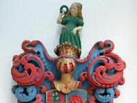 in der  Johanniskirche mit Wappen Otto von Guericke  Magdeburg Oktober 2019 : Magdeburg